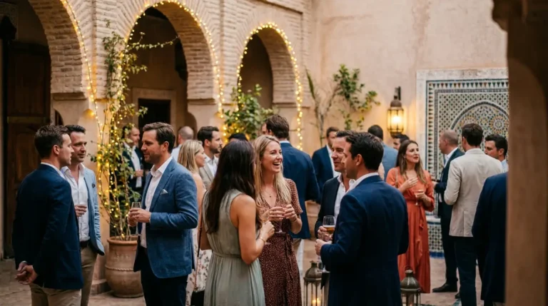 Soirée networking PROMET Al Haouz à Marrakech, entrepreneurs réunis lors de la 30e édition d'Emerging People